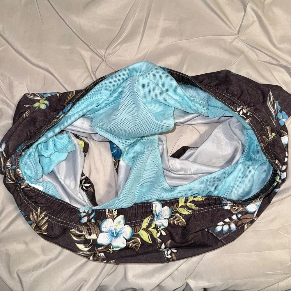 Tommy‎ Bahama Men’s XL Big & Tall Floral Hawaiian Swim Trunks Beach Shorts